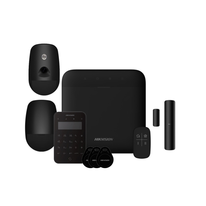 Hikvision KIT AXPRO-64-CAM-PIR-M-K-R-BLACK