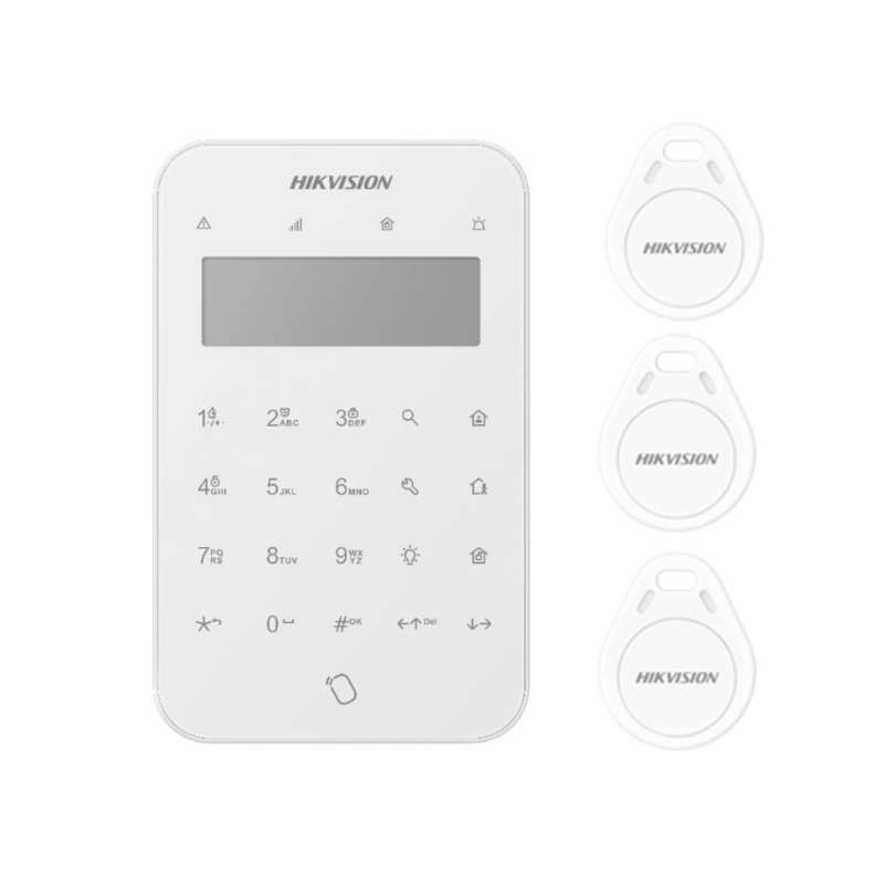 Teclado LCD Sem Fios DS-PK1-LT-WE