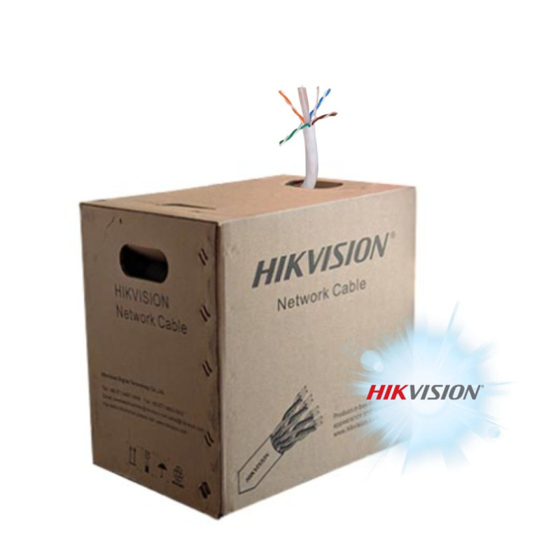 Cabo UTP CAT6 Hikvision DS-1LN6USL5