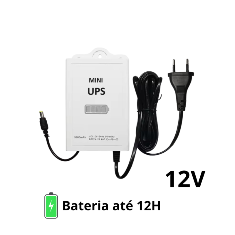 Fonte Alimentação 12V com Bateria para Câmara Universal MGCBA02P