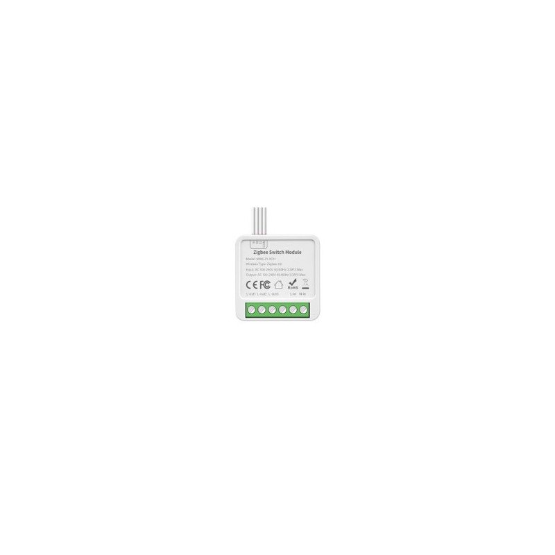 Módulo Inteligente Tuya Mini ZigBee – 3 Canais (3 Gang) 10A com Suporte para Comutação de 2 Vias-MINI-ZI-3CH