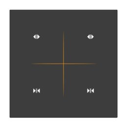 Interruptor de cortina 2 Motores INDERLUX - XUC2