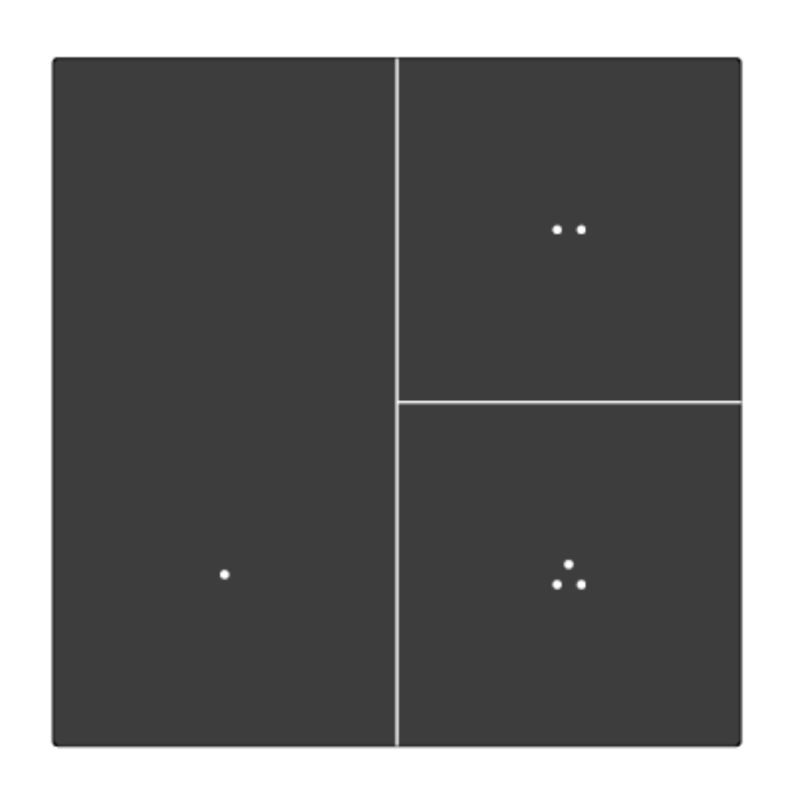 Interruptor 3 Botões INDERLUX - XU23