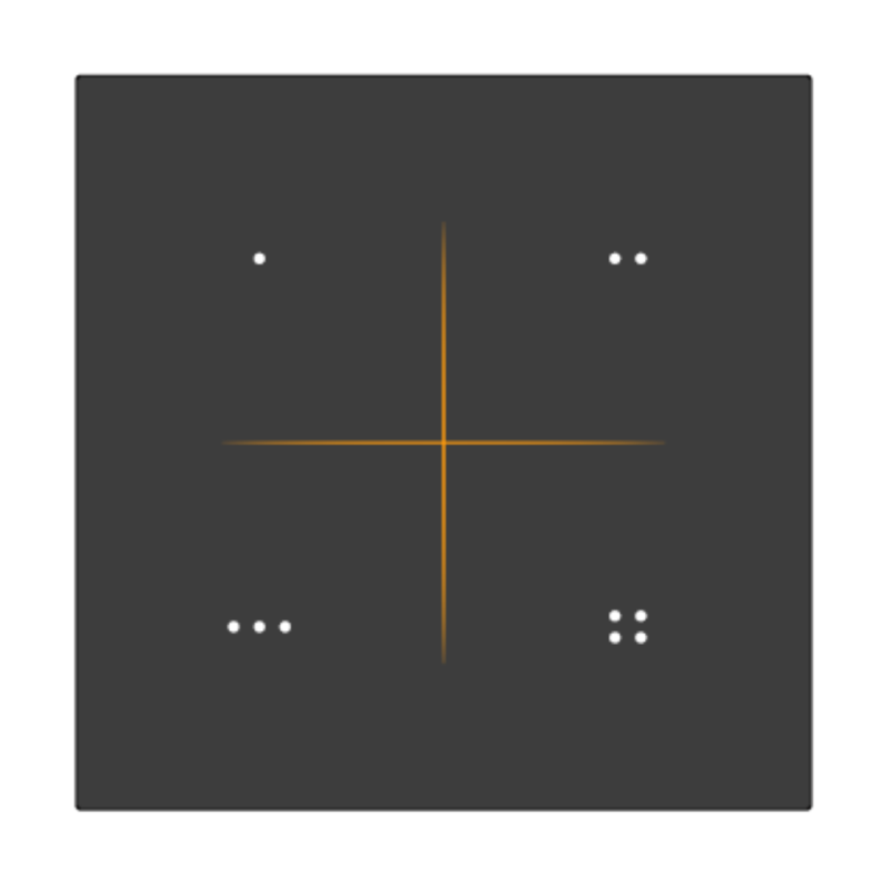Interruptor 4 Botões INDERLUX - XU4