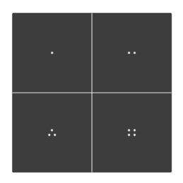 Interruptor 4 Botões INDERLUX - XU24