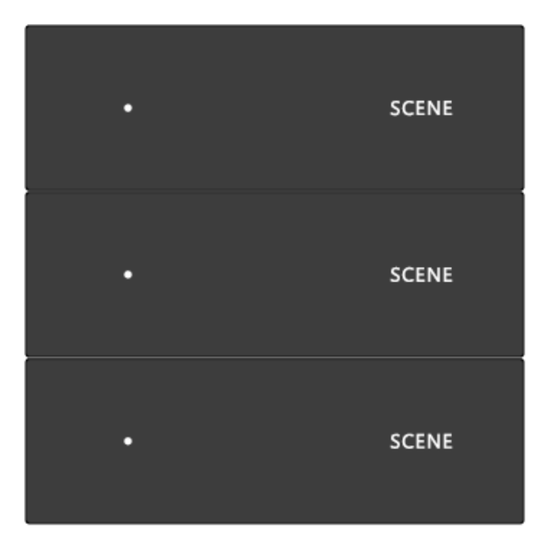 Interruptor 3 Botões + 3 Cenas INDERLUX - XU3C3