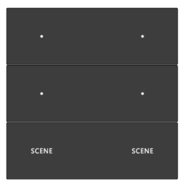 Interruptor 4 Botões + 2 Cenas INDERLUX - XU4C2