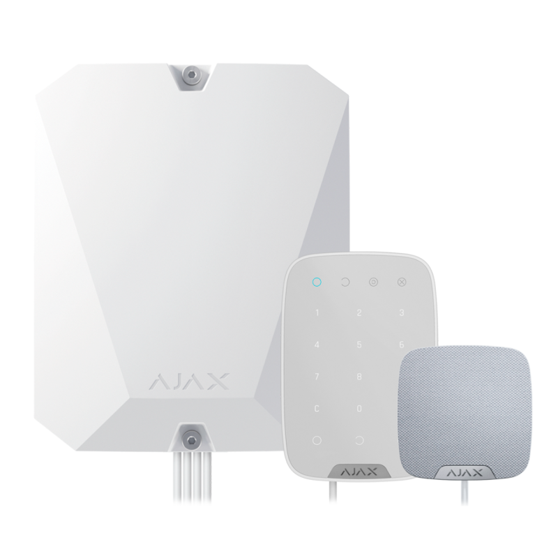 Kit Ajax por cabo - FIBRA-KIT1-PRO-4G-W