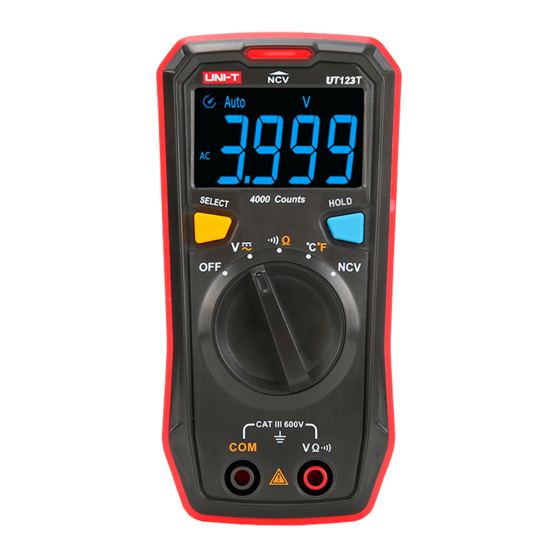 Multímetro Digital Pocket UNI-T CAT III 600V