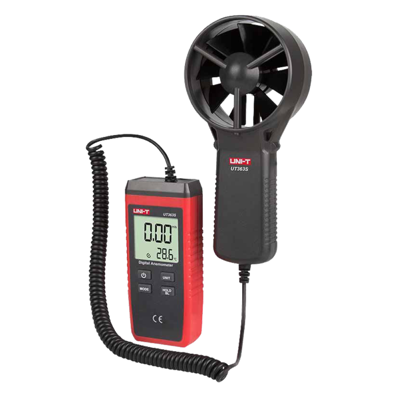 Anemómetro UNI-T Tipo Split com Sensor de Temperatura