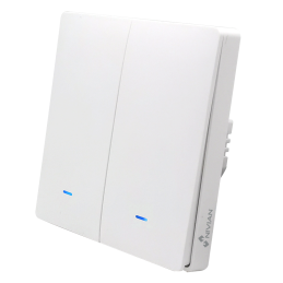 Interruptor de parede inteligente de 2 linhas