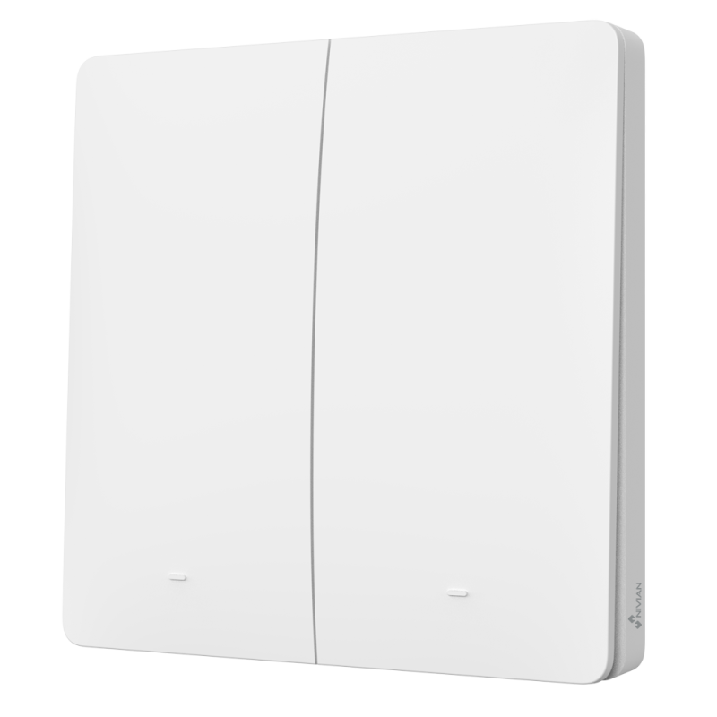 Interruptor de pressão sem fios alimentado por bateria de 2 botões