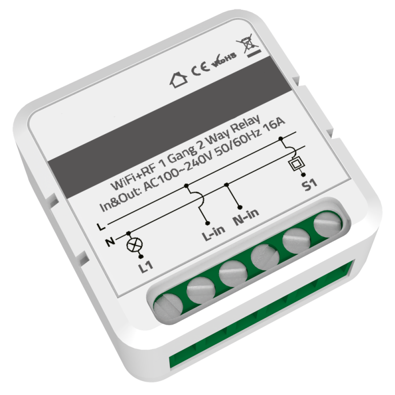Controlador WiFi + RF para 1 linha de iluminação