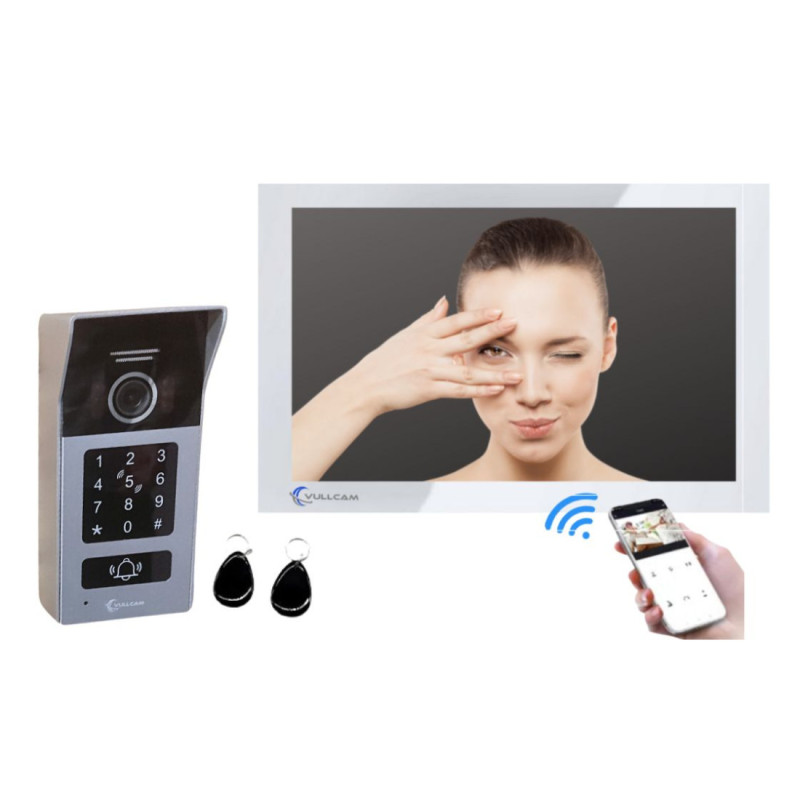 Vullcam Videoporteiro inteligente Cabo 2 fios - VLP220