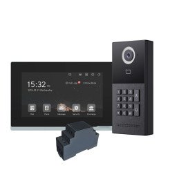 Kit de Videoporteiro 2 Fios com teclado - VIDEOINTERCOM-2W-KPAD