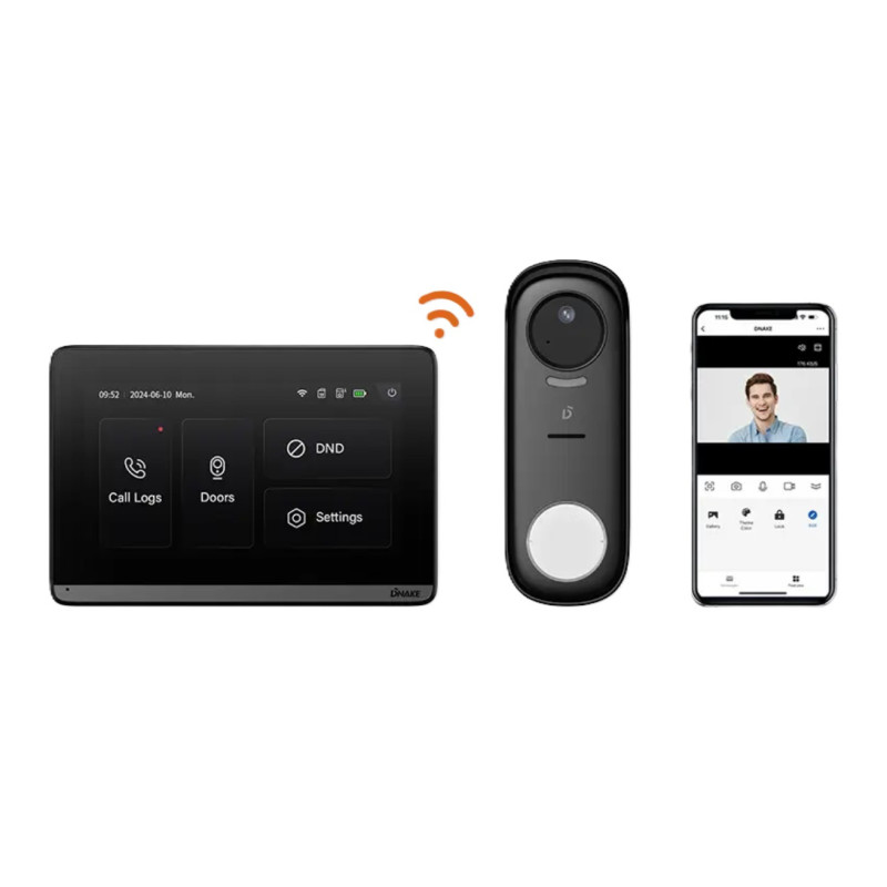 KIT Videoporteiro Wirelless DNAKE DK360