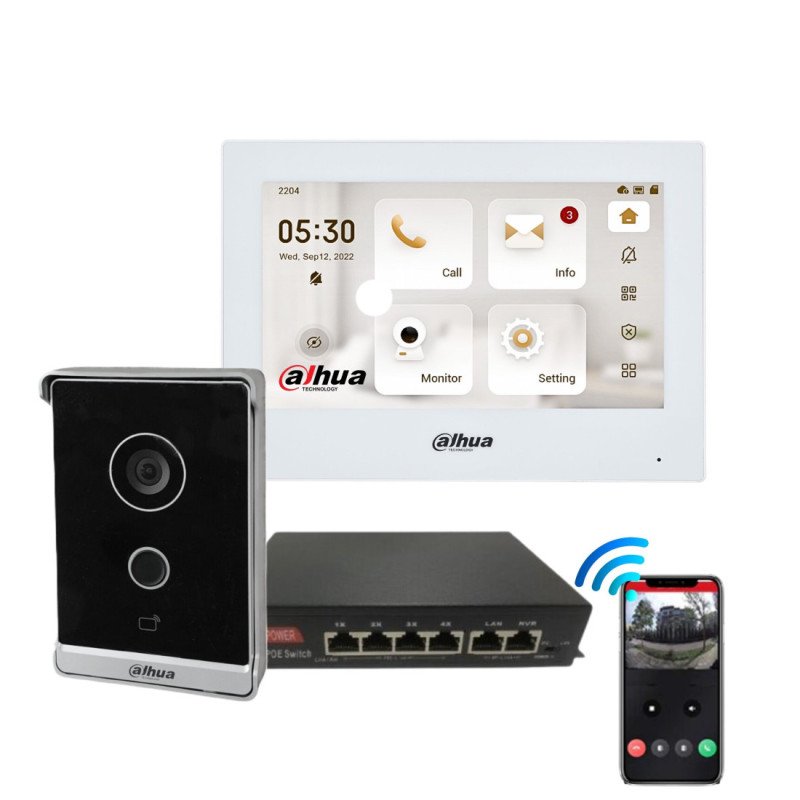 Dahua Videoporteiro inteligente Cabo POE - VTO2211-VTO2211G-P