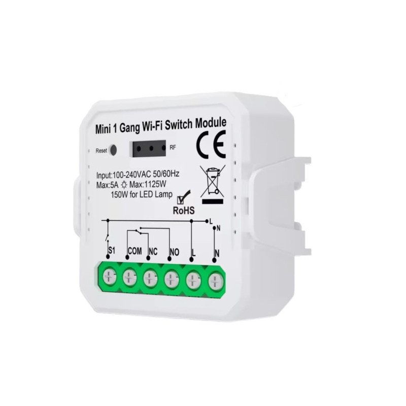 Módulo Inteligente WiFi Tuya Mini – 1 Canal - MINI-WIFI-1-2