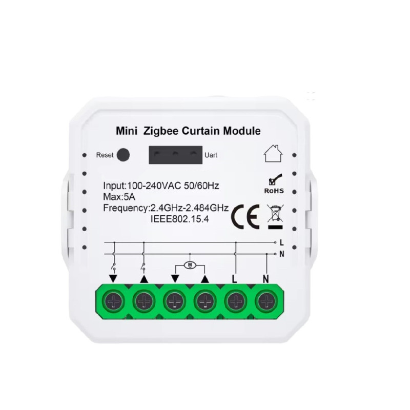 Módulo Inteligente ZigBee para Cortinas – (ZigBee Curtain Switch)