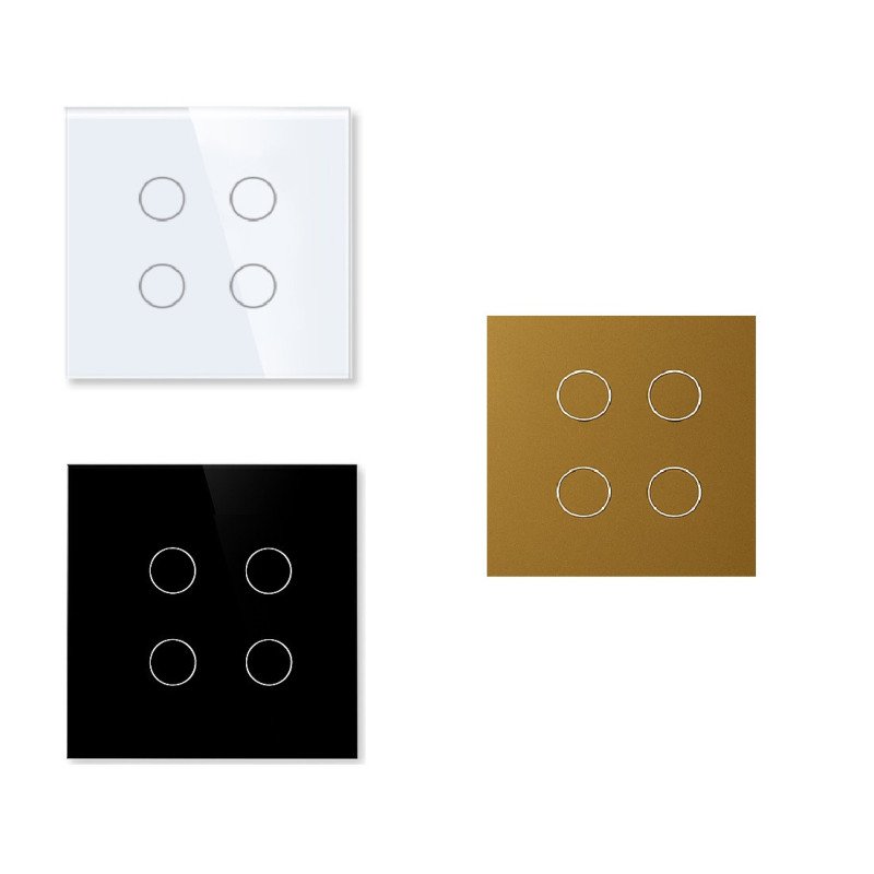 Painel Vidro 4 botões - VLP4G