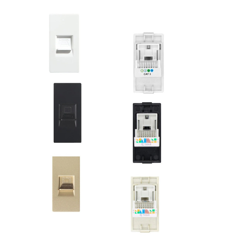 Módulo RJ45 CAT6  1/2 - VLRJ