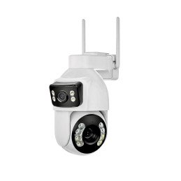 Câmara PTZ WiFi com dupla lente 5MPx2 Zoom Ótico 12X - ZK10XW