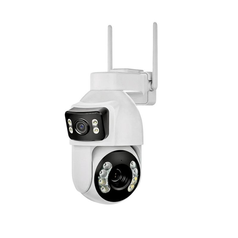 Câmara PTZ WiFi com dupla lente 5MPx2 Zoom Ótico 12X - ZK10XW