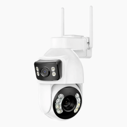 Câmara PTZ WiFi dupla lente 10MP(5MP+5MP) Zoom Ótico 12X - ZK10XW