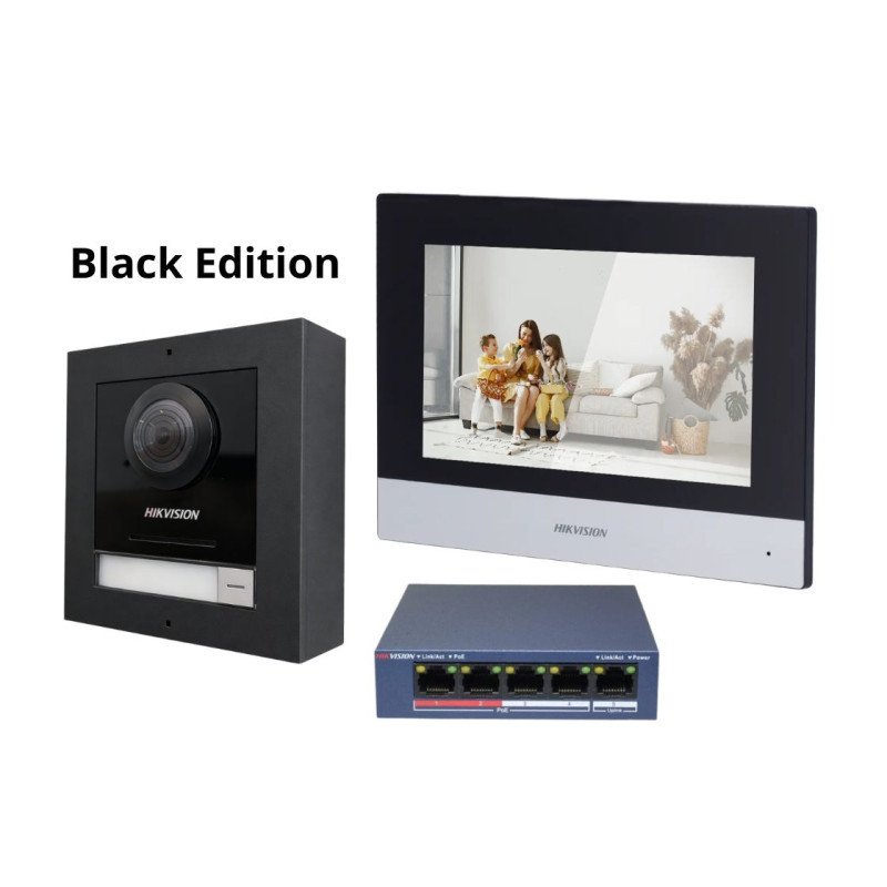 Hikvision Kit Videoporteiro inteligente Cabo POE